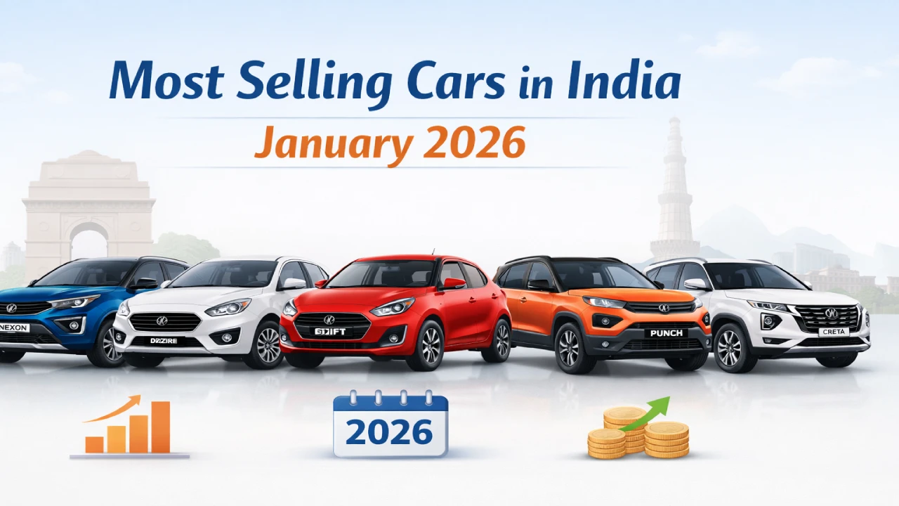 Most Selling cars in january 2026